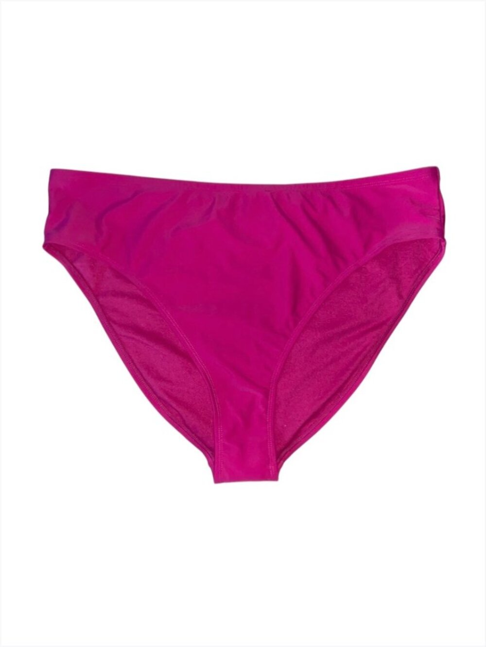 Shade & Shore Women's Hot Pink High Waist Bikini Swim Bottoms, 2X